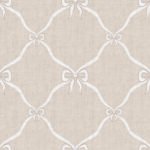 Pre-Order Bows and Ribbons Hand Drawn Linen Texture in Light Brown