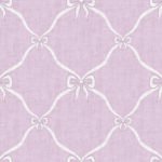 Pre-Order Bows and Ribbons Hand Drawn Linen Texture in Pink