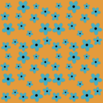 Pre-Order Gold With Blue Flowers Has a Sunset Relaxing Feel.