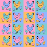 Pre-Order Hen and Chicks MatchingT Rooster