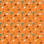 Pre-Order Spooky Ghost And Pumpkins Halloween