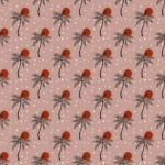 Pre-Order Dusty Rose Palm Tree Sun