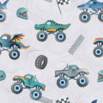 Pre-Order Monster Trucks Grey