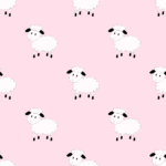 Pre-Order Peaceful Sheep - Light Pink
