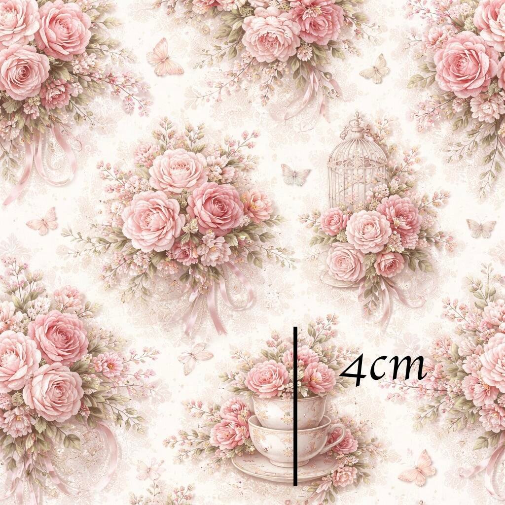 Shabby chic floral vintage