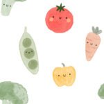 Pre-Order Watercolour Vegetables White