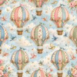 Pre-Order Whimsical Patchwork Hot Air Balloons