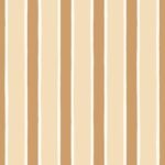 Pre-Order Hand Drawn Cabana Stripes Coastal Minimalist in Brown Soft Tan