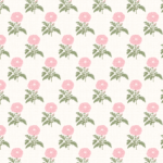 Pre-Order Heritage Marigold Bubblegum Pink Sage Green Woven Texture Hand Drawn Floral Small
