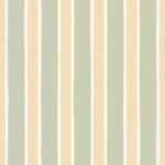 Pre-Order Hand Drawn Cabana Stripes Coastal Minimalist in Soft Peach Sage Green