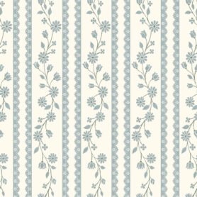 Pre-Order Vintage Garden Floral Vine Lace Stripe Grand Millennial Ivory Sage Taupe