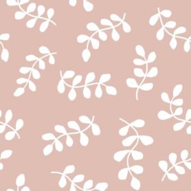 Pre-Order Coastal Marine Plants Minimal Scattered Seaweed Salmon Pink