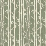 Pre-Order Botanical Vertical Woodland Trees Slender Trunks Subtle Look Texture Ivory Sage