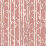 Pre-Order Botanical Vertical Woodland Trees Slender Trunks Subtle Texture Ivory Blush