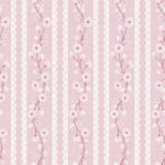 Pre-Order Vintage Garden Floral Vine Lace Stripes Grand Millennial Blush Pink Ivory