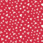 Pre-Order Xoxo Pattern Valentines Day Theme Red Hearts Novelty Love Day