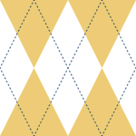 Pre-Order Yellow and White Preppy Argyle