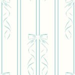 Pre-Order Bow Stripe Aqua