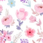 Pre-Order Cute Pink And Lilac Simple Floral Design