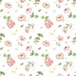 Pre-order Cute Pastel Watercolor Floral Design Hand Painted