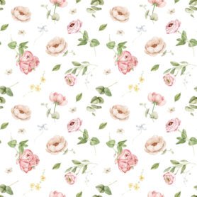 Pre-order Cute Pastel Watercolor Floral Design Hand Painted
