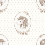 Pre-Order Amber Horse In Beige Ivory Dots