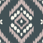 Pre-Order Boho Hand Drawn Ikat Tribal Abstract Geometric in Cream and Dusty Pink