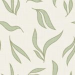 Pre-Order Simple Small Leaves On Creamy White