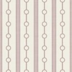 Pre-Order Coastal Cottage Stripes And Circles Pink On Creamy White
