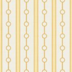 Pre-Order Coastal Cottage Stripes And Circles Yellow On Creamy White