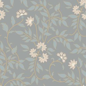 Pre-Order Chintz Floral Grey Blue