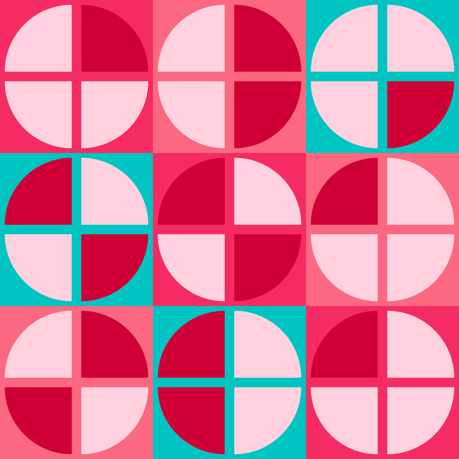 Geometric-Quarter-Circle-Tiles_robin_s-egg-powder-pink-raspberry-ruby-red-preppy-pink-6in-300dpi.png