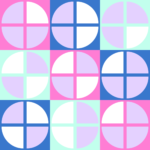 Pre-Order Geometric Quarter Circle Tiles Mermaid Candy