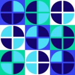 Pre-Order Geometric Quarter Circle Tiles Seaglass Sorbet