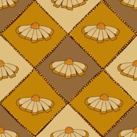 Pre-Order Groovy Diamond Checked Daisies