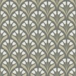 Pre-Order Art Nouveau Tulip Ogee in Charcoal and Sage
