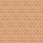 Pre-Order Coral and Cream Block Print Leaves