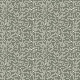 Pre-Order Lace Leaf Stripe in Warm Grey and Cream