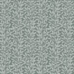 Pre-Order Lace Leaf Stripe in Slate Teal and Cream
