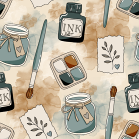 Pre-Order Watercolor Art Supplies Paint Palette Ink Bottle Journaling Aesthetic
