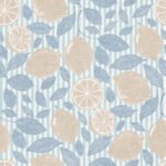 Pre-Order Mediterranean Beige Lemon on Pastel Blue Stripes