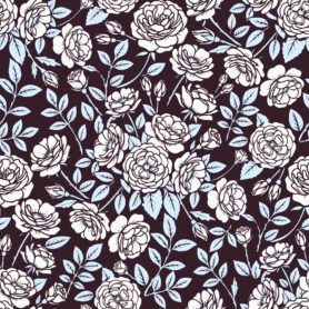 Pre-Order Romantic Wild Rose Cottagecore Plum and White