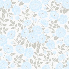 Pre-Order Romantic Wild Rose Cottagecore White and Pastel Blue