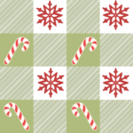 Pre-Order Candy Cane Snowflake Checks