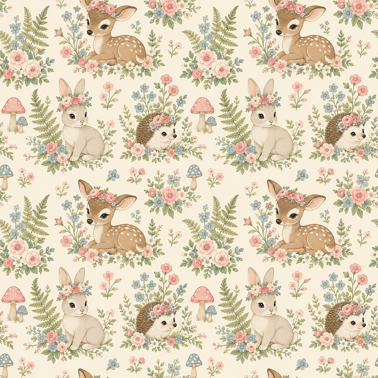 Shabby Forest Animals with A Story