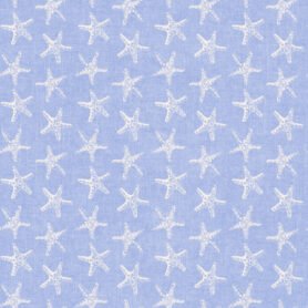 Pre-Order Small Starfish Coastal Retro Summer White Periwinkle