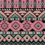 Pre-Order Colorful Aztec Pattern Southwest Tribal Geometric Green and Pink