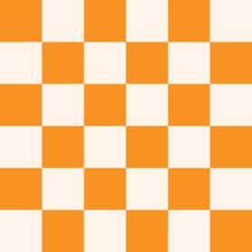 Pre-Order Maximalist Retro Checkerboard 1 Checks Off White Orange