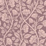 Pre-Order Whispering Meadow Blooms Dusty Purple Reverse Botanical Floral Pattern