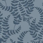 Pre-Order Trailing Fern Vine Heritage Botanical Blue and Calm Blue